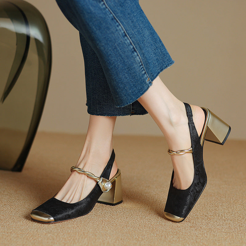 💕🌈【35-40】✨Dámské boty Mary Jane, s retro vzorem a vyšívanými květinami, trendy, léto 2026👡-Z