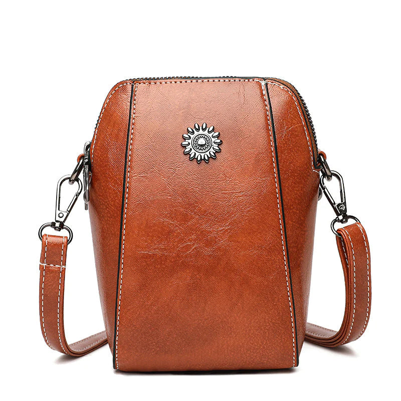 👜💖[Oferta limitada 50%] 2026 nuevo mini bolso de hombro multifuncional de piel auténtica, pequeño y exquisito-E