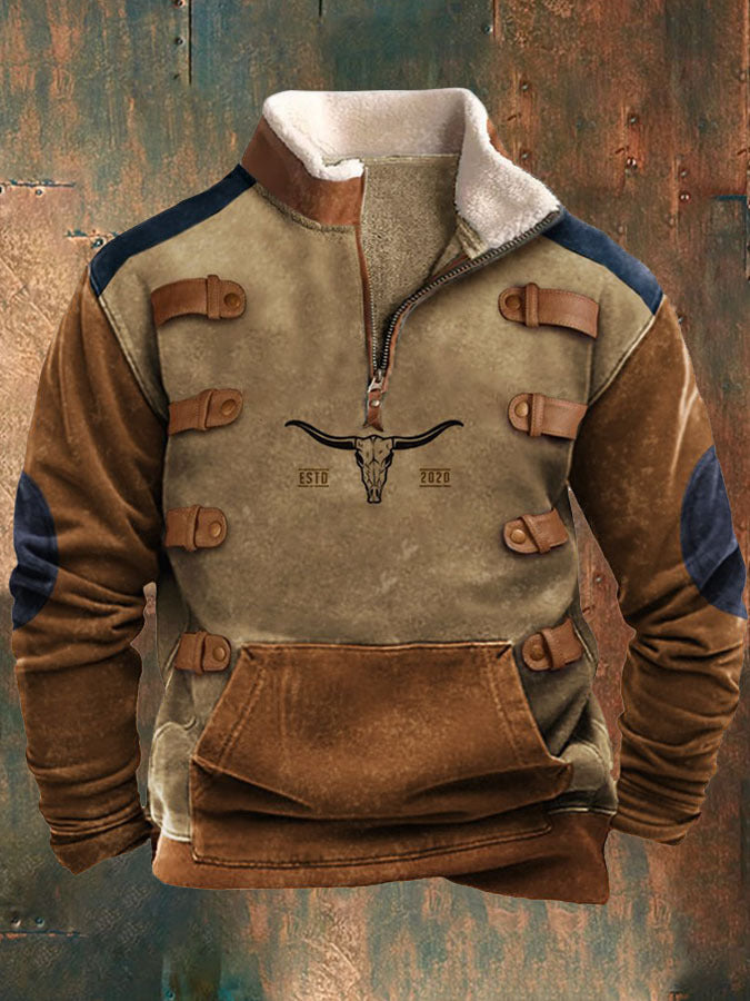 👕【S-4XL】Pánský módní teplý svetr s dlouhým rukávem a 3D potiskem na podzim/zimu 2025