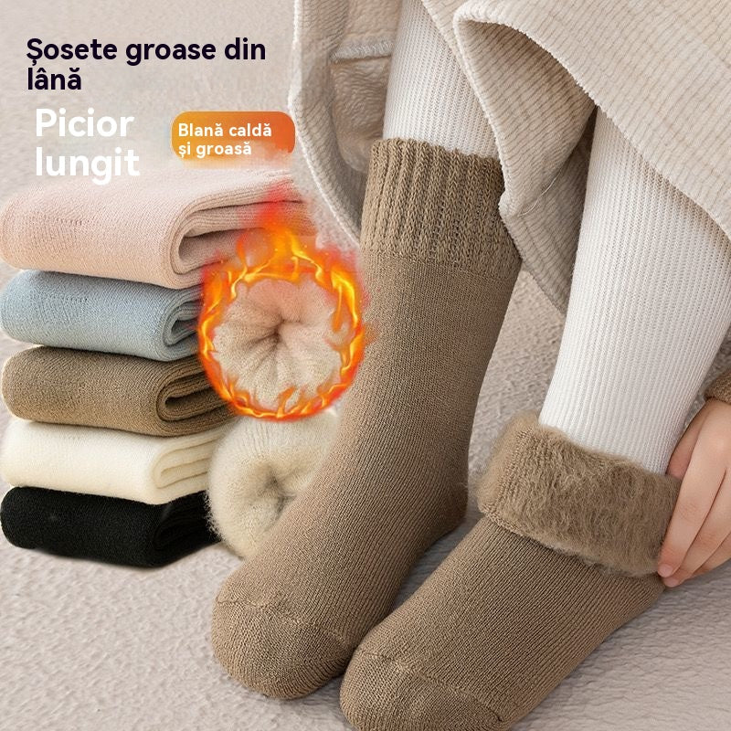 🔥【Compra 3, llévate 3 gratis】🧦Calcetines de lana gruesos y cálidos para el invierno, súper gruesos y cálidos, elásticos, talla 35-42-E
