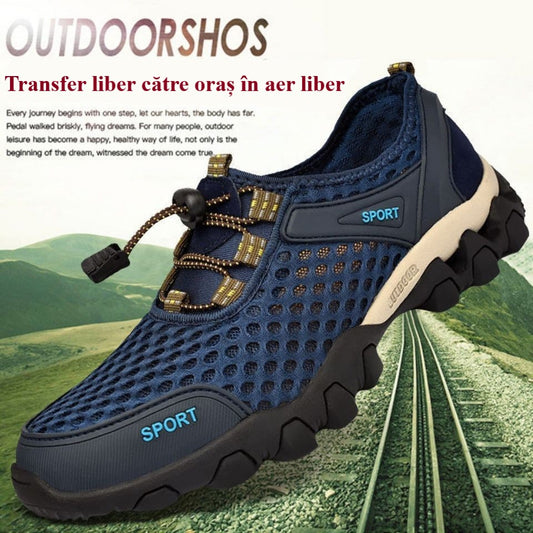 letní outdoorová turistická obuv vyrobená z prodyšné síťoviny-Z