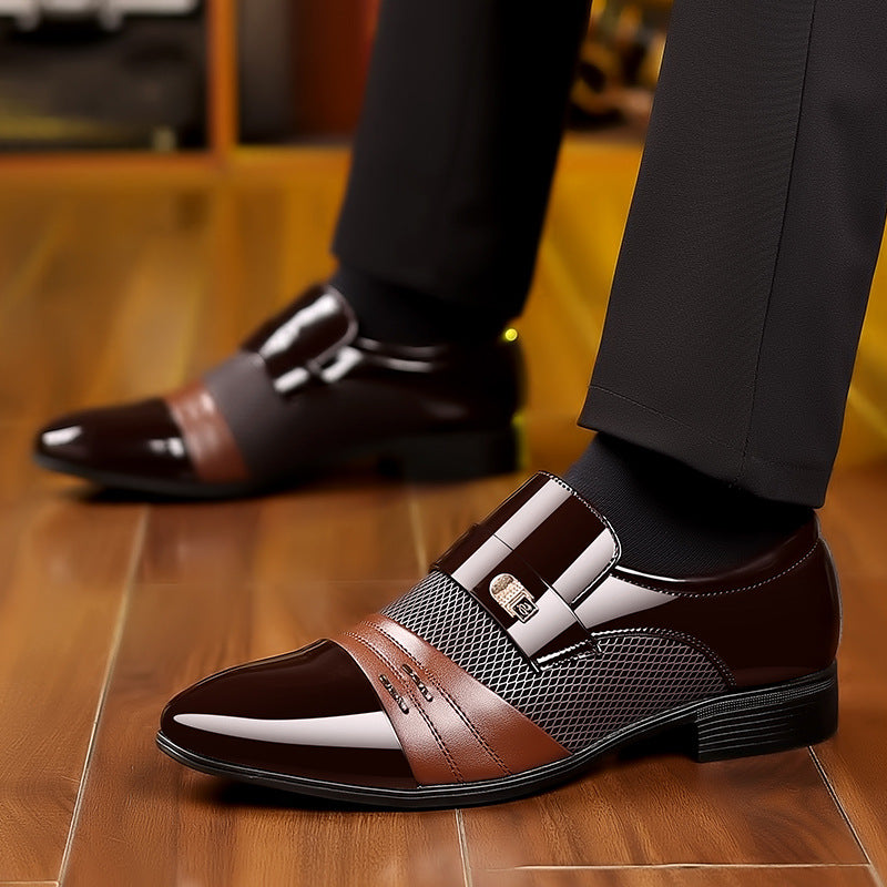 👞【38-48】Podzimní a zimní pánské boty z pravé kůže, módní i business, nepromokavé a pohodlné-Z