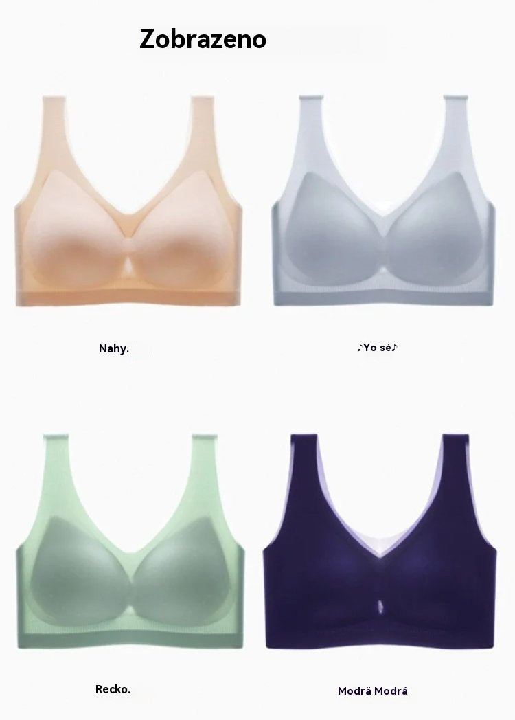 ❄️🧊【Oferta limitada】✨【Juego de 3 piezas】【40–120KG】Sujetador push-up de seda helada 2026 – sin costuras, ligero y transpirable ❄️💃【Comodidad diaria máxima】-E