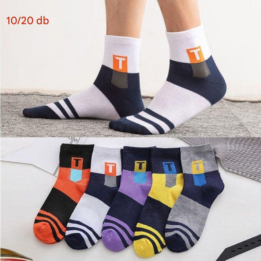 🧦Vásárolj 10-et, és kapsz 10-et ingyen【10/20 pár】Lélegző, szagálló és izzadságelnyelő sportzokni férfiaknak-U