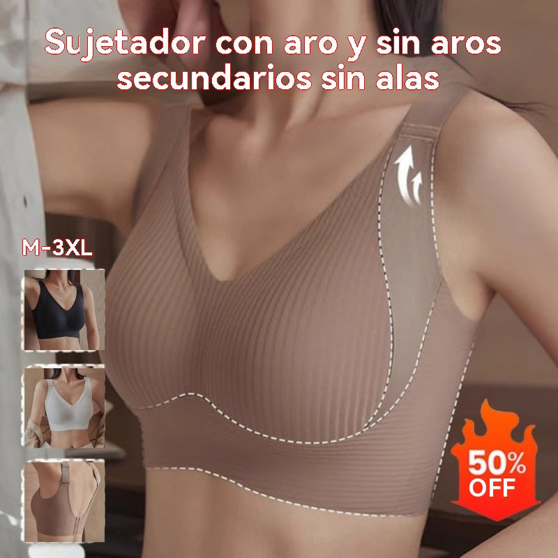 😍【Paquete de 4】Sujetador inalámbrico de una pieza para mujer❤️【40-95 kg】-E