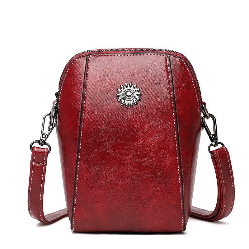 👜💖[Oferta limitada 50%] 2026 nuevo mini bolso de hombro multifuncional de piel auténtica, pequeño y exquisito-E
