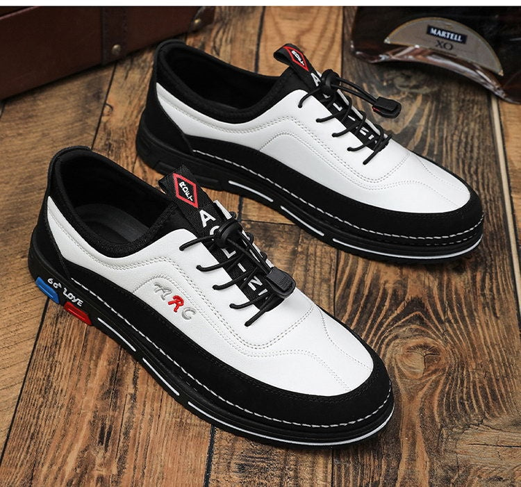 🔥🔥【39–48】【Nova kolekcija – akcijska cena】Moški poslovni čevlji iz vodoodpornega usnja – Mehki podplat, udobni za celodnevno nošenje-L