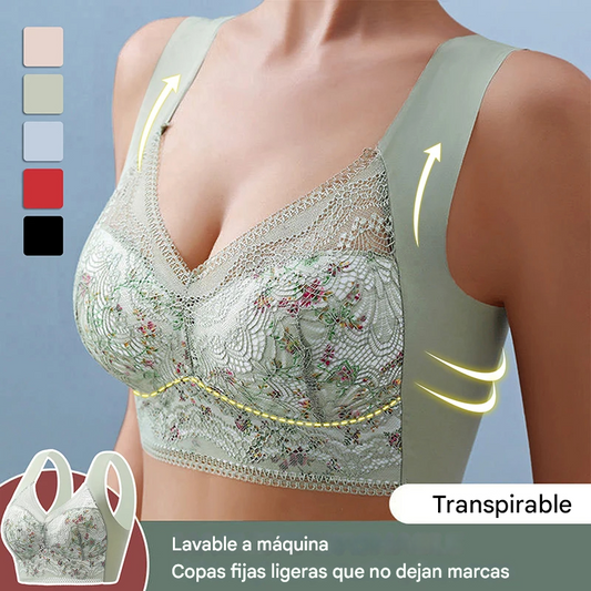 【¡50% de descuento!Conjunto de 3 piezas】💕🎁sujetador ultrafino transpirable y ajustable de seda de hielo (40 kg-100 kg)-E