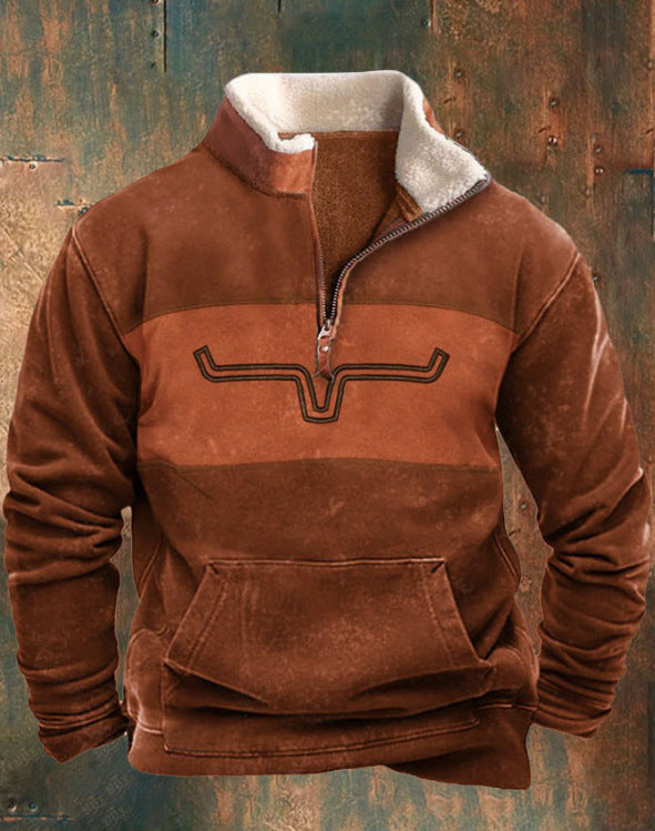 👕【S-4XL】Pánský módní teplý svetr s dlouhým rukávem a 3D potiskem na podzim/zimu 2025