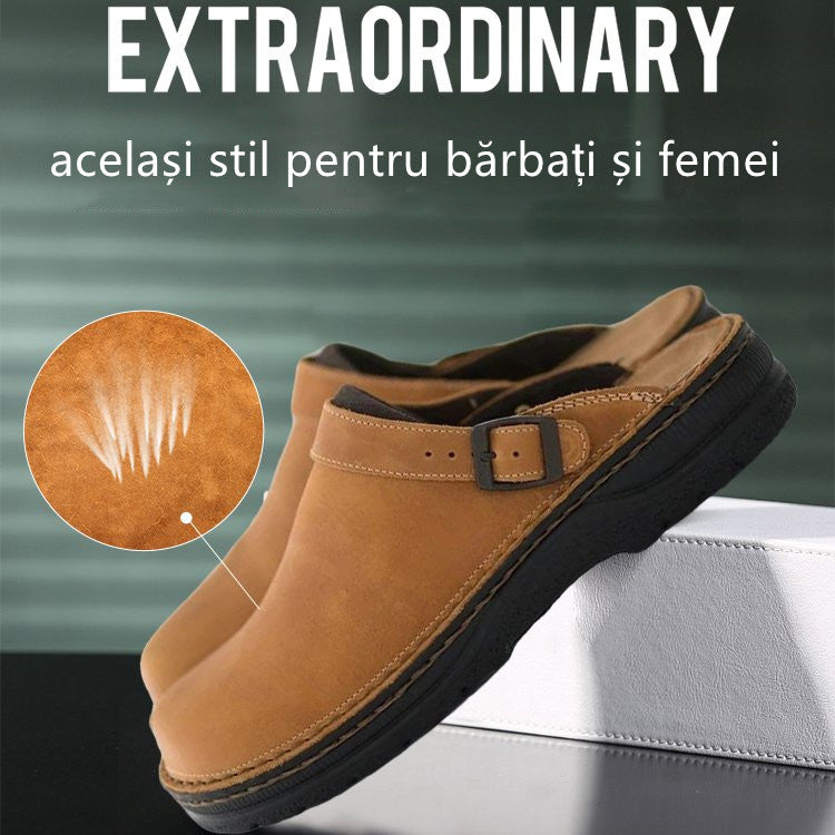✨[39-48] 😎Kožne papuče s mekim potplatom-H