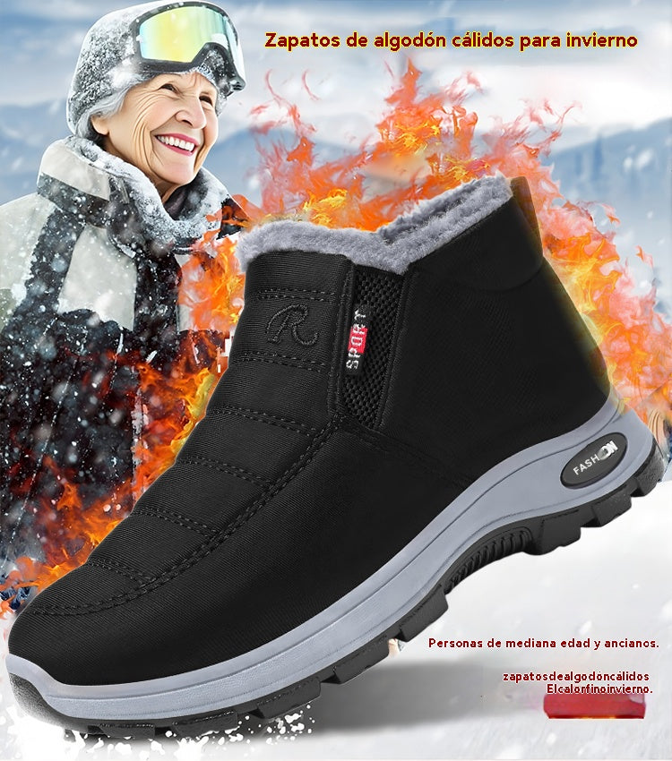 🔥【35-48】Unisexowe Botki Zimowe z Futerkiem, Ciepłe, Wygodne i Antypoślizgowe na Zimno