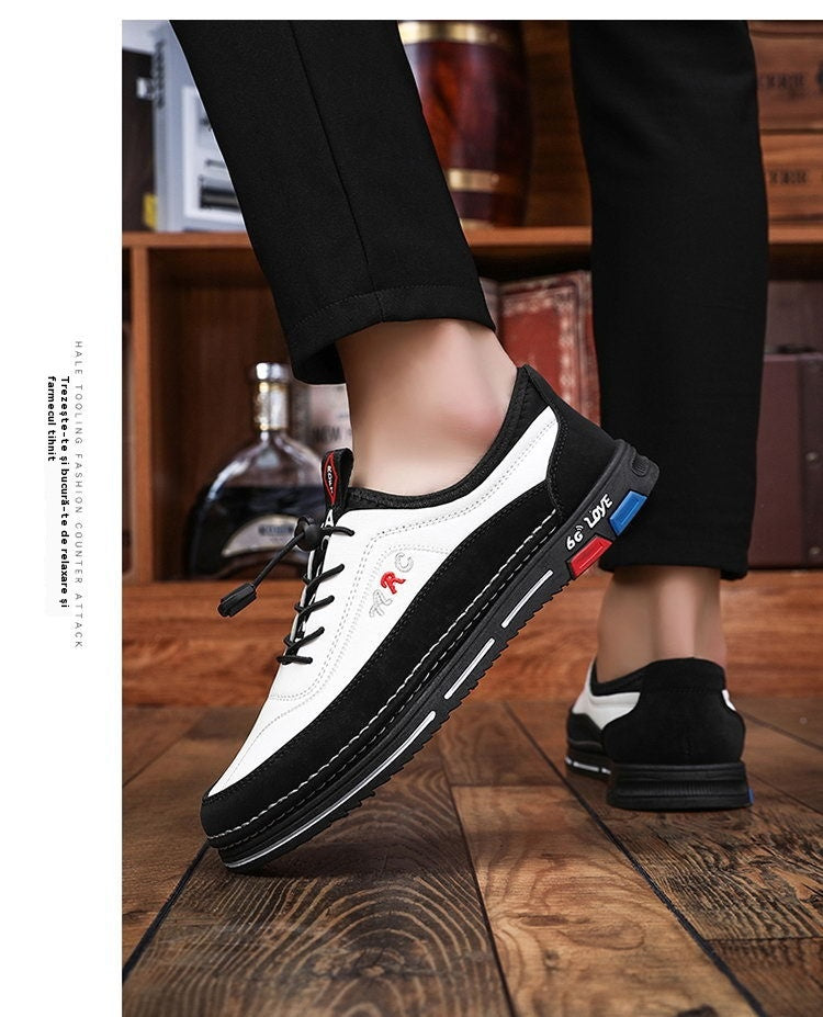 🔥🔥【39–48】【Nova kolekcija – akcijska cena】Moški poslovni čevlji iz vodoodpornega usnja – Mehki podplat, udobni za celodnevno nošenje-L