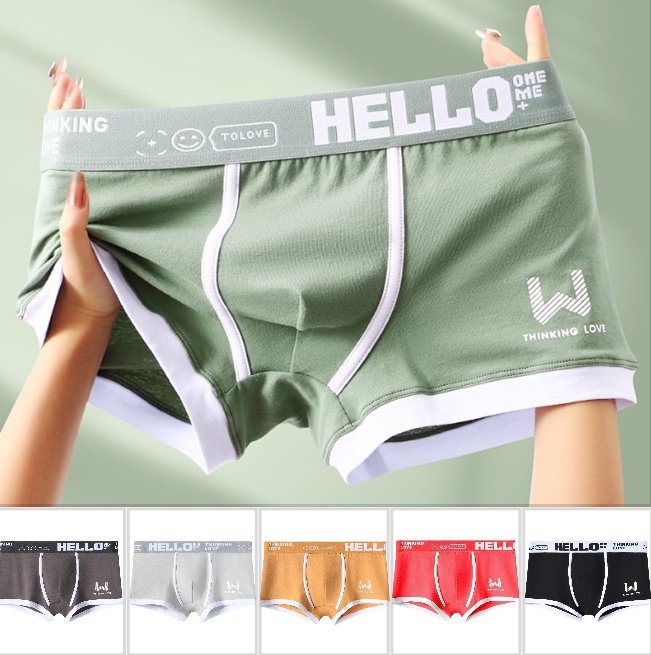 ⏳⏳[Oferta por tiempo limitado]🔥【Compra 6 y llévate 6 gratis】Calzoncillos bóxer de algodón para hombre nuevos-E