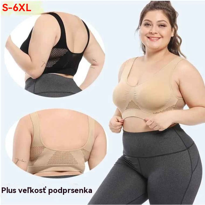 【 🔥VÝPREDAJ NA KONIEC SEZÓNY】😍【Balení 3 kusů】Bezešvá podprsenka pro plné velikosti ❤️ Prodyšná a chladivá【40–120KG】-Z