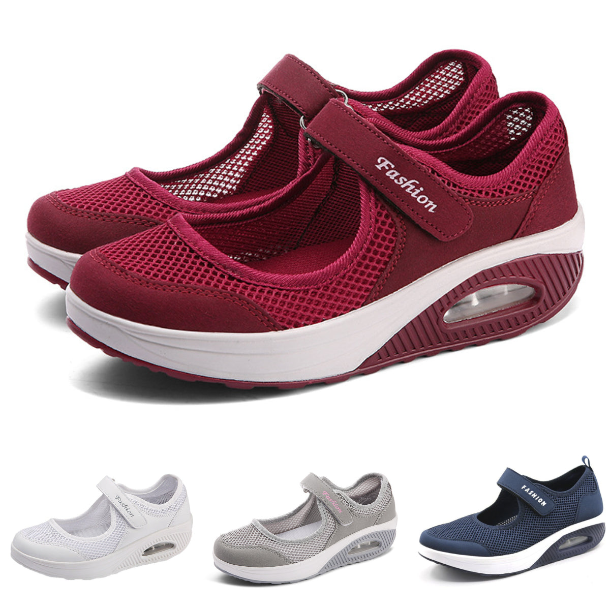 👟💨【Uvedení nového produktu za speciální cenu】【35-43】Nové pohodlné boty se síťovaným vzduchovým polštářem-Z